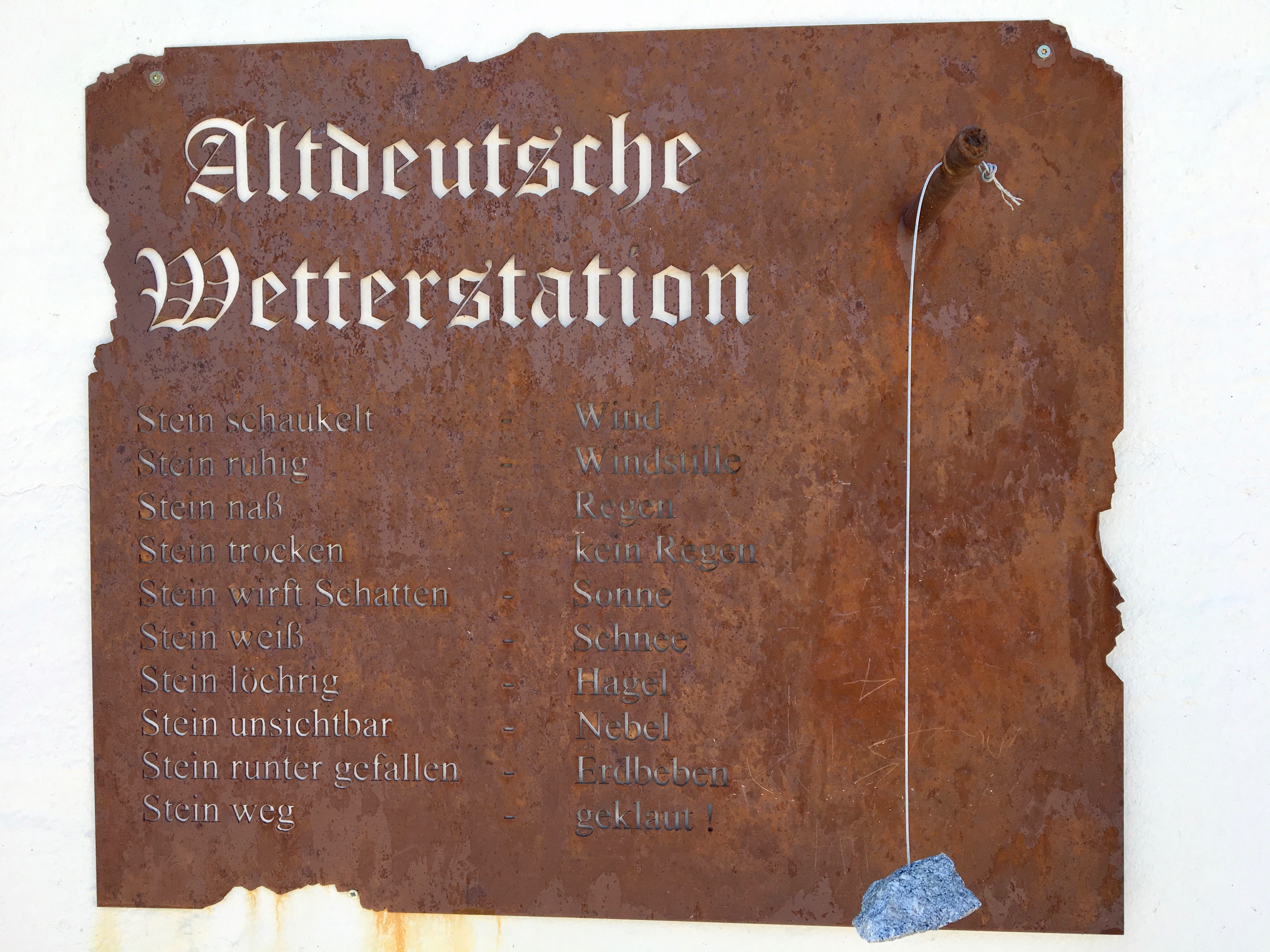 Altdeutsche Wetterstation